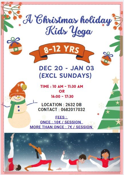christmas yoga class