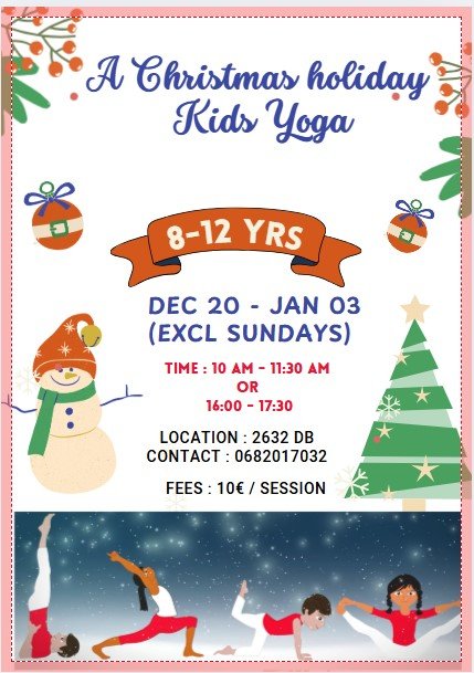 christmas yoga class